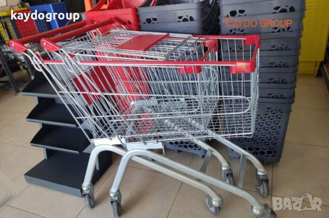 Метална количка за пазаруване 100литра с детска седалка, снимка 4 - Оборудване за магазин - 44969450