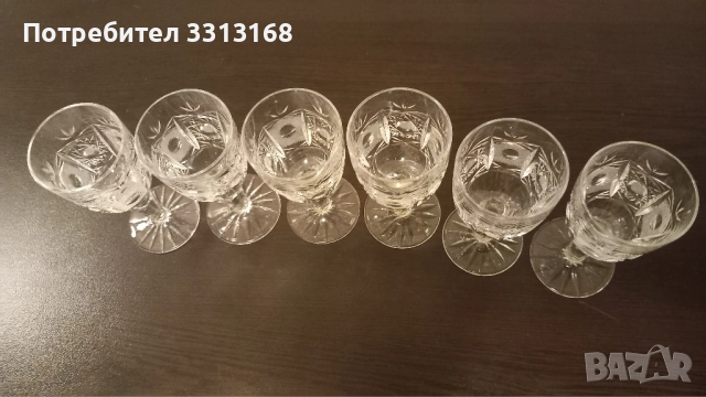 Кристални чаши Поморие , снимка 3 - Сервизи - 52084464