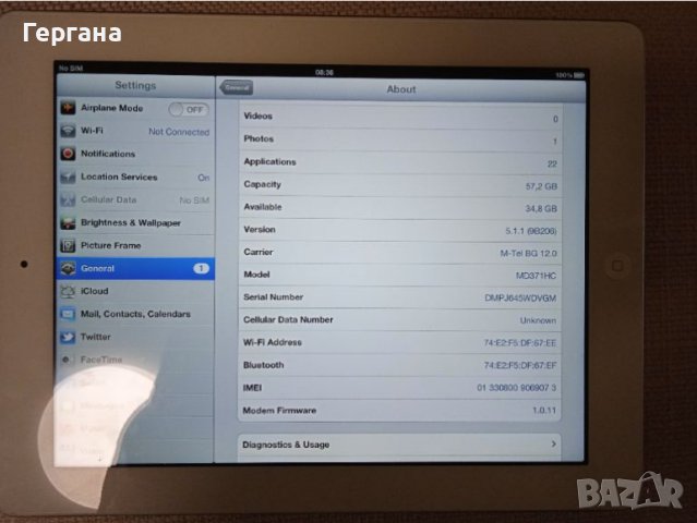 Apple iPad 3 64GB WiFi SIlver, снимка 3 - Таблети - 45380327