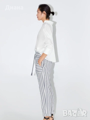 Раиран панталон Zara, снимка 4 - Панталони - 53351012