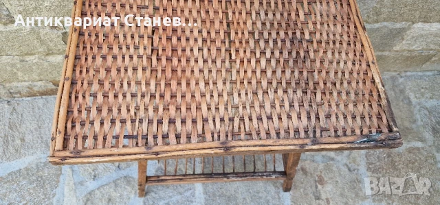 Винтидж масичка от ратан, снимка 6 - Маси - 50904177