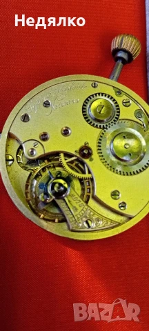 Glaschutte, механизъм за джобен часовник, оригинал , снимка 3 - Антикварни и старинни предмети - 51339516
