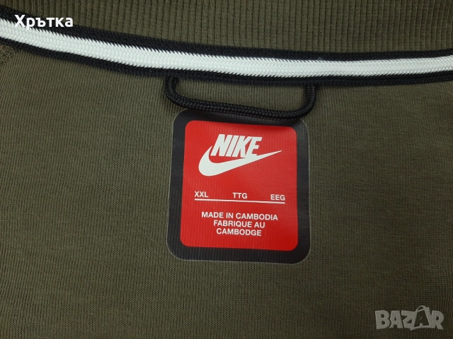 Nike Tech Fleece Bomber - Оригинално мъжко горнище размер 2XL-3XL, снимка 7 - Спортни дрехи, екипи - 53462936