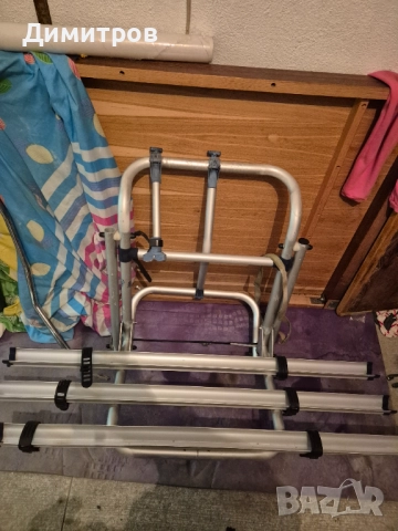 Алуминиева стойка за 3бр. велосипеди за кемпер, снимка 2 - Велосипеди - 52945126