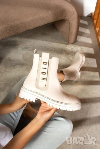 дамски боти christian dior от еко кожа и лека подплата 