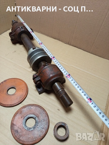 Соц Стар Вал За Циркуляр Машини Техника Тегло 11кг. Номер 582., снимка 10 - Антикварни и старинни предмети - 53168502