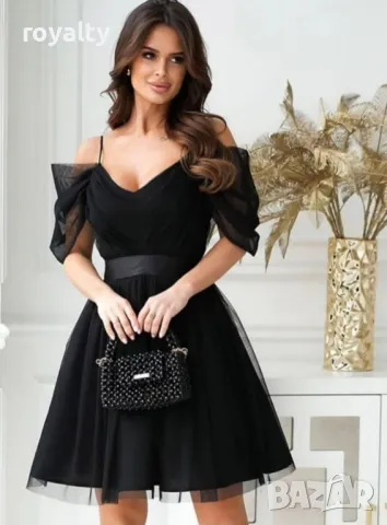 Официална рокля с тюл , снимка 3 - Рокли - 49844528