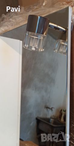 ПВЦ шкаф за баня с огледало и осветление , снимка 3 - Шкафове - 46382901
