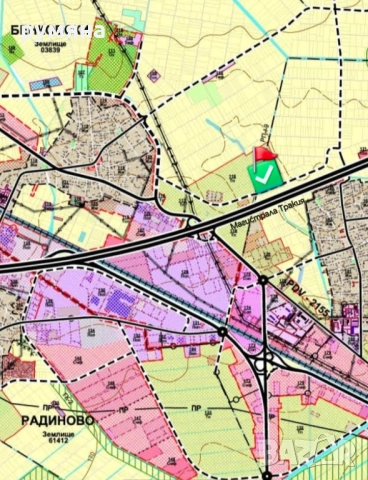 Под наем промишлен парцел 20 декара магистрала ТРАКИЯ 