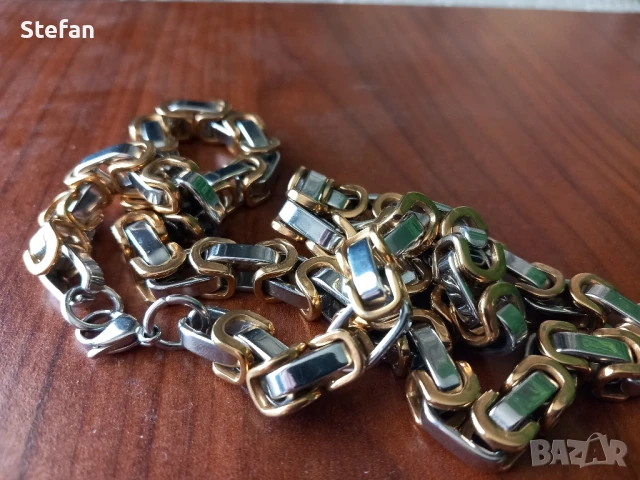 Ланец от медицинска стомана, снимка 3 - Колиета, медальони, синджири - 38639670