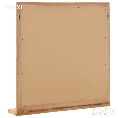 vidaXL Огледало за баня, 60x12x62 см, орехово дърво масив(SKU:247605), снимка 2 - Огледала - 49182796