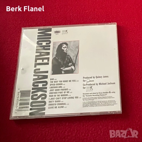 Албум на Michael Jackson CD/диск, Bad (1987) ЧИСТО НОВА, снимка 2 - CD дискове - 53998641