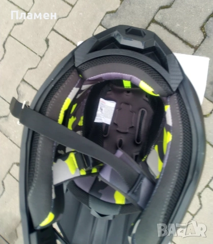  Кросова Каска за мотокрос, ендуро ATV, колело S-XL Black/Yellow, снимка 16 - Аксесоари и консумативи - 50324296