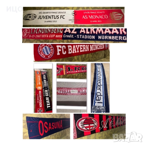 Футболен шал на  Ac Milan, снимка 6 - Шалове - 52378764