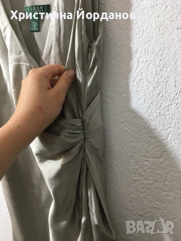 Копринена рокля Ralph Lauren , снимка 11 - Рокли - 51806107