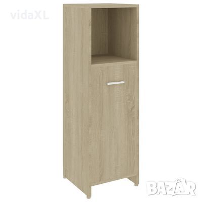 vidaXL Шкаф за баня, дъб сонома, 30x30x95 см, инженерно дърво（SKU:802591, снимка 1 - Шкафове - 46116157