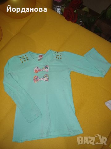 Сет от 5 блузки с дълъг ръкав, р-р 122 см., снимка 1 - Детски Блузи и туники - 45597148