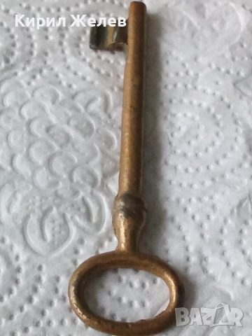 Стар рядка бронзов ключ 52521, снимка 4 - Антикварни и старинни предмети - 52580472
