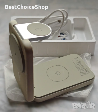 RORRY 10000mAh магнитна външна батерия, безжична зарядна станция, снимка 5 - Външни батерии - 53244486