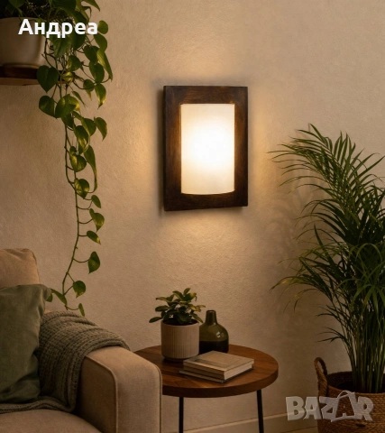 Елегантна стенна лампа с топла светлина – модерен дизайн/аплик