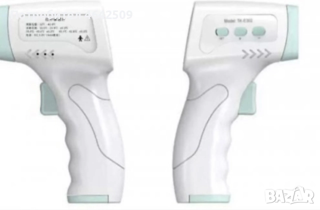 Безконтактен дигитален термометър, Инфрачервен, дисплей LCD, снимка 4 - Други - 52372508