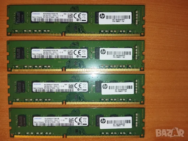 DDR3 32Gb - (4 x 8Gb) Samsung 1600MHz PC3-12800, снимка 1 - RAM памет - 44070656