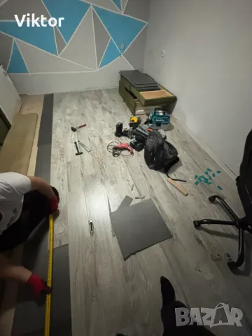 Монтаж на ламиниран паркет, ПВЦ и MDF первази, алуминиеви лайсни за под и стена, снимка 4 - Ремонти на апартаменти - 49788466