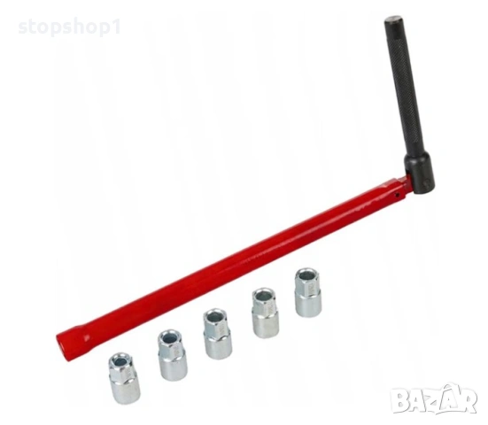 Мултифункционален ключ за монтаж на смесители за баня и кухня, 5 сменяеми гнезда, глави с раз, снимка 5 - Други инструменти - 53828039