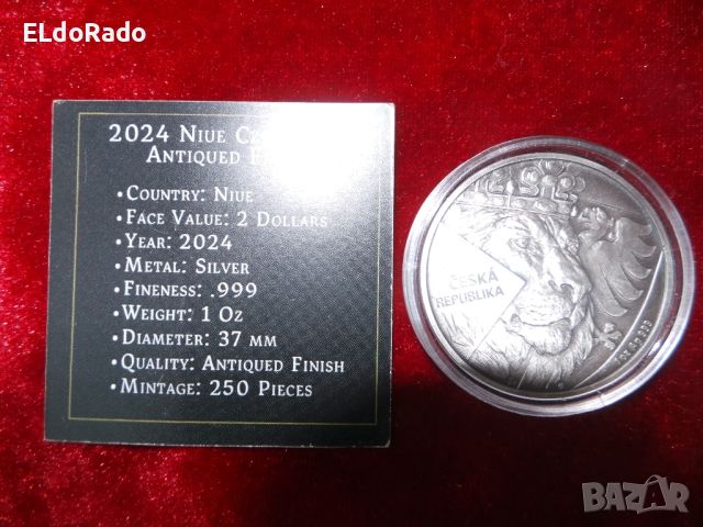 сребърна инвестиционната монета , снимка 2 - Нумизматика и бонистика - 46431060