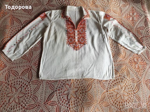 Юношеска/мъжка/ риза от народна носия, снимка 2 - Антикварни и старинни предмети - 45716171