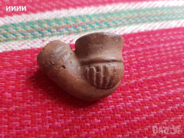 Османска керамична лула , снимка 2 - Антикварни и старинни предмети - 52583023