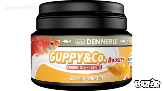 "Безплатна доставка "Dennerle Guppy Booster 100ml, снимка 1 - Оборудване за аквариуми - 46755001