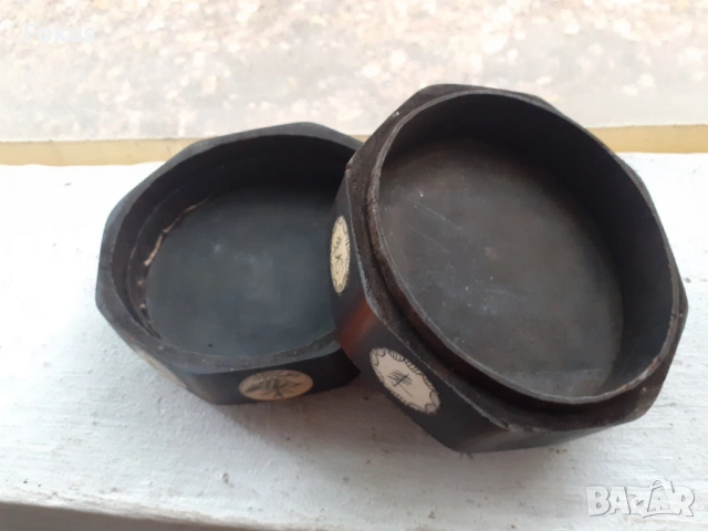 Стара антикварна кутия от дърво и слонова кост, снимка 5 - Антикварни и старинни предмети - 53456850