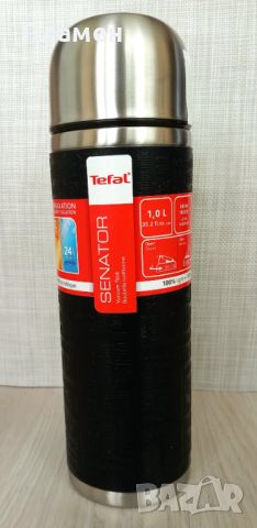 Термос Tefal Senator, Inox, 1 л, Черен, снимка 1 - Термоси - 46021234