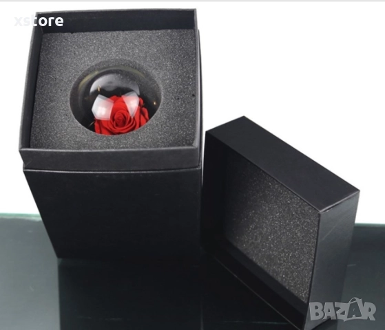 Вълшебна неувяхваща роза в стъкленица с LED светлина, снимка 8 - Подаръци за жени - 52793741