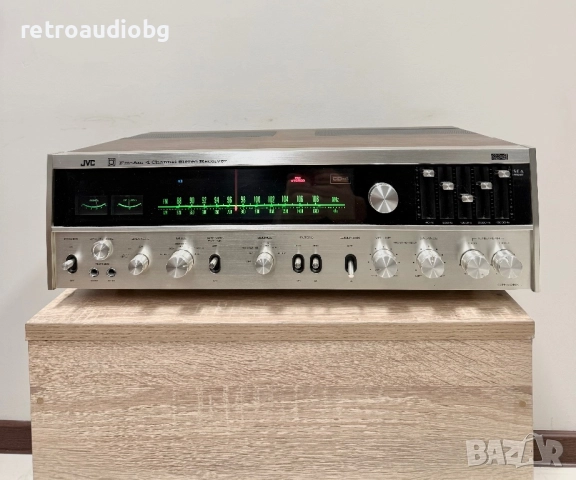 🔊Ретро масивен ресивър - усилвател с радио JVC 4VR-5436 - Made in Japan🔊, снимка 2 - Ресийвъри, усилватели, смесителни пултове - 51810509