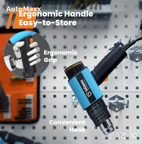  GoGonova 50℃-650℃ пистолет за горещ въ
здух, снимка 6 - Други инструменти - 49896193