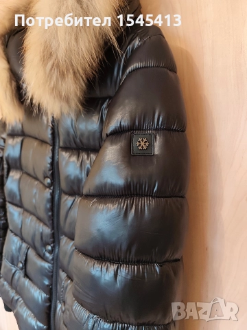 Зимно яке с яка от естествен косъм ., снимка 5 - Якета - 52752354