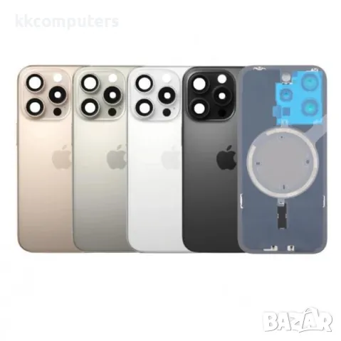 Капак батерия / Задно стъкло Оборудван с лентов кабел безконтактно зареждане за iPhone 15 Pro 6.1/ Б