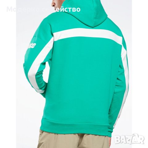 Мъжко спортно горнище reebok x prince hoodie green, снимка 2 - Суичъри - 46708979