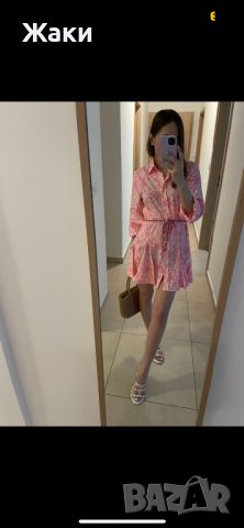 Дамска розова рокля, снимка 6 - Рокли - 45580642