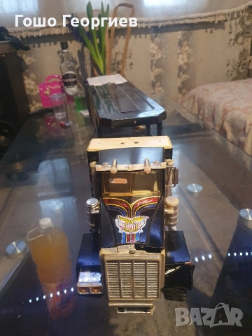 Голям метален камион автовоз, снимка 2 - Колекции - 53902540