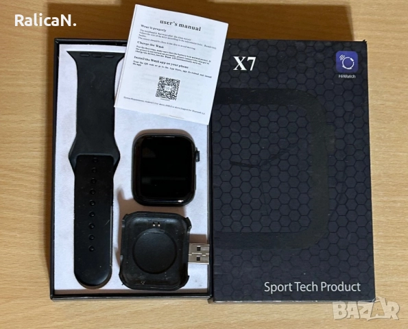 Смарт часовник Sport Tech X7 черен, снимка 3 - Смарт гривни - 52851680