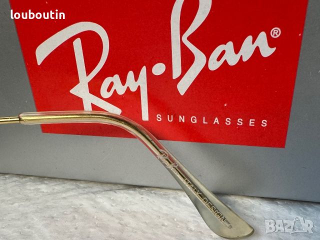 Ray-Ban RB 3026 слънчеви очила Рей-Бан авиатор жълто сини , снимка 8 - Слънчеви и диоптрични очила - 45584413