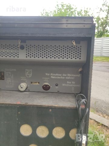 Стар, ретро, античен радио грамофон Philips  аудио комбайн, лампово радио шкаф,немски, снимка 5 - Аудиосистеми - 45407607
