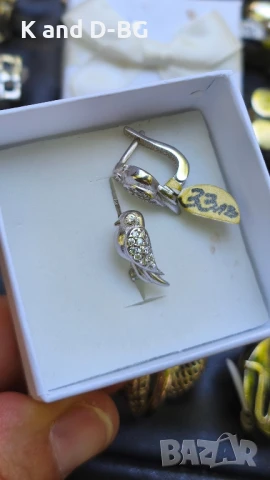 Обици. Сребро 925 с циркови., снимка 5 - Колиета, медальони, синджири - 50570258