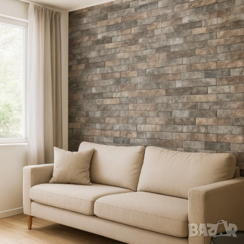 Декоративен 3D тухлен тапет за стени от PE пяна 77х70 см., снимка 11 - Други стоки за дома - 52013200