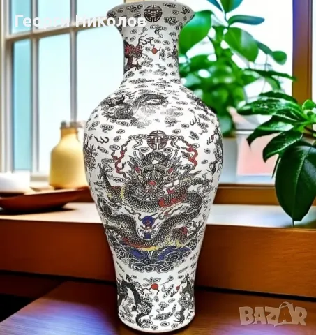 Винтидж Керамична ваза , снимка 5 - Вази - 48559994