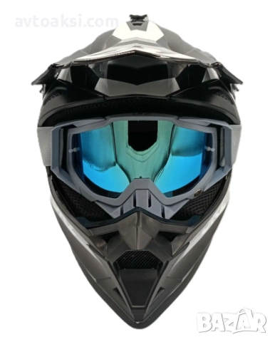 Каска Крос/Атв/Мотор с Очила ORZ комплект , снимка 4 - Аксесоари и консумативи - 52008014