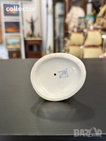 Немска порцеланова фигура на канарче. №7905, снимка 6 - Колекции - 53663743